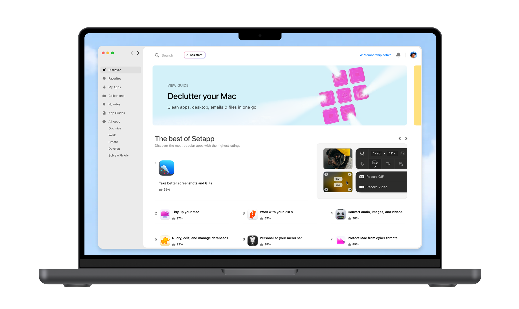 Setapp 完整介紹｜每月 $9.99 用 250+ 款 Mac App 的訂閱神器（2026）